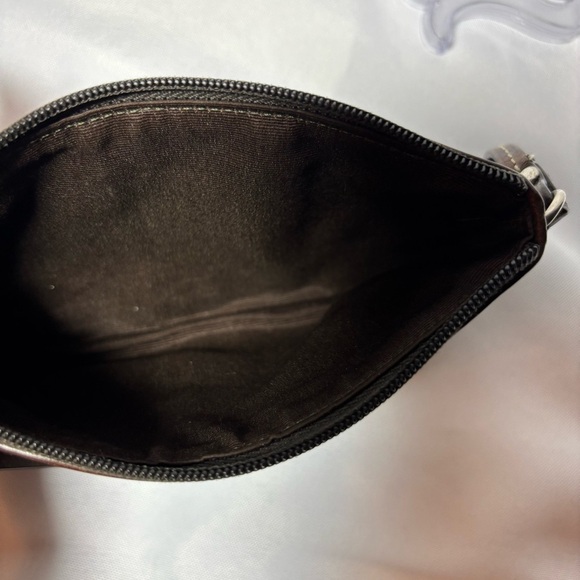 COACH Y2K Brown Snake Print Buckle Wristlet Clutch - Picture 4 of 11